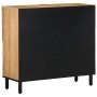 Brown sideboard 80x33x75 cm solid mango wood by , CD and DVD storage - Ref: Foro24-4017747, Price: 135,48 €, Discount: %