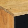 Brown sideboard 80x33x75 cm solid mango wood by , CD and DVD storage - Ref: Foro24-4017747, Price: 135,48 €, Discount: %