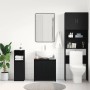 Armario de baño madera contrachapada negro roble 60x33x60 cm de , Muebles de baño - Ref: Foro24-862508, Precio: 58,78 €, Desc...