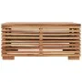 Garden footstool table set with dark gray teak wood cushion by vidaXL, Modular outdoor sofas - Ref: Foro24-316042, Price: 258...