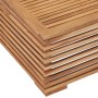 Garden footstool table set with dark gray teak wood cushion by vidaXL, Modular outdoor sofas - Ref: Foro24-316042, Price: 262...