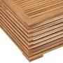 Garden footstool table set with dark gray teak wood cushion by vidaXL, Modular outdoor sofas - Ref: Foro24-316042, Price: 258...