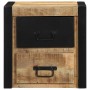 Mesitas de noche 2 uds 40x35x40 cm madera maciza rugosa mango by , Nightstands - Ref: Foro24-4015955, Price: 169,92 €, Discou...
