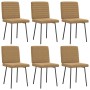 Sillas de comedor 6 unidades terciopelo marrón by , dining chairs - Ref: Foro24-3315534, Price: 250,36 €, Discount: %
