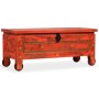 Solid mango wood storage chest 101x39x42 cm red by , Storage trunks - Ref: Foro24-244949, Price: 221,68 €, Discount: %