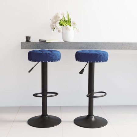Küchenhocker, 2 Stück, blauer Samt von , Küchenhocker - Ref: Foro24-332999, Preis: 89,99 €, Rabatt: %