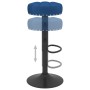 Küchenhocker, 2 Stück, blauer Samt von , Küchenhocker - Ref: Foro24-332999, Preis: 89,99 €, Rabatt: %