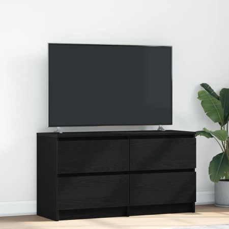 Fernsehmöbel aus schwarzem Sperrholz 100x35x54 cm von , TV-Möbel - Ref: Foro24-861797, Preis: 102,23 €, Rabatt: %