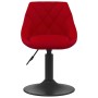 Red velvet kitchen stool by , Kitchen stools - Ref: Foro24-335322, Price: 76,90 €, Discount: %