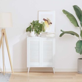 Puerta de armario de lamas 2 uds blanco 61,5x29,5 cm von , Schranktüren - Ref: Foro24-4015901, Preis: 39,55 €, Rabatt: %