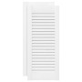 Puerta de armario de lamas 2 uds blanco 61,5x29,5 cm von , Schranktüren - Ref: Foro24-4015901, Preis: 39,55 €, Rabatt: %