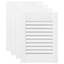 Puerta de armario de lamas 4 uds blanco 39,5x29,5 cm von , Schranktüren - Ref: Foro24-4015899, Preis: 45,33 €, Rabatt: %