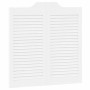 Puertas batientes diseño de lamas 2 par blanco 80x80 cm by , Doors for the home - Ref: Foro24-4107137, Price: 110,81 €, Disco...