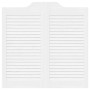 Puertas batientes diseño de lamas 2 par blanco 80x80 cm by , Doors for the home - Ref: Foro24-4107137, Price: 110,81 €, Disco...