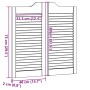 Puertas batientes diseño de lamas 2 par blanco 80x80 cm by , Doors for the home - Ref: Foro24-4107137, Price: 110,81 €, Disco...