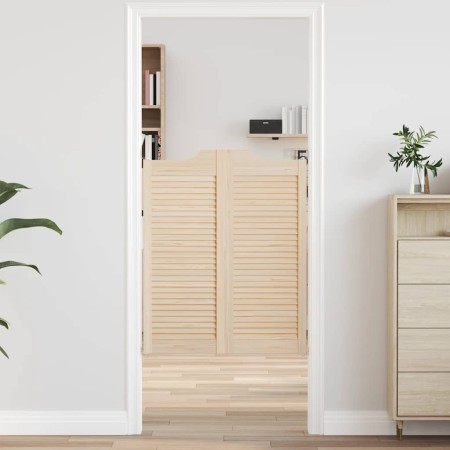 Schwingtüren mit Lamellen-Design, 1 Paar, 100x80cm, Kiefernholz von , Türen für zu Hause - Ref: Foro24-4107128, Preis: 68,59 ...