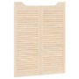 Schwingtüren mit Lamellen-Design, 1 Paar, 100x80cm, Kiefernholz von , Türen für zu Hause - Ref: Foro24-4107128, Preis: 68,59 ...