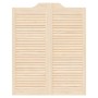 Schwingtüren mit Lamellen-Design, 1 Paar, 100x80cm, Kiefernholz von , Türen für zu Hause - Ref: Foro24-4107128, Preis: 68,59 ...