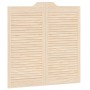 Schwingtüren mit Lamellen-Design, 2 Stück, 100x100 cm, Kiefernholz. von , Türen für zu Hause - Ref: Foro24-4107135, Preis: 11...