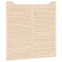 Schwingtüren mit Lamellen-Design, 2 Stück, 100x100 cm, Kiefernholz. von , Türen für zu Hause - Ref: Foro24-4107135, Preis: 11...