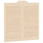 Schwingtüren mit Lamellen-Design, 2 Stück, 100x100 cm, Kiefernholz. von , Türen für zu Hause - Ref: Foro24-4107135, Preis: 11...