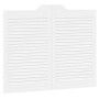 Schwingtüren mit Lamellen-Design, 1 Paar, weiß, 80x100 cm. von , Türen für zu Hause - Ref: Foro24-4107142, Preis: 83,21 €, Ra...