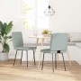 Dining chairs, 2 units, light gray velvet by , dining chairs - Ref: Foro24-4101156, Price: 86,89 €, Discount: %
