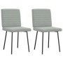 Dining chairs, 2 units, light gray velvet by , dining chairs - Ref: Foro24-4101156, Price: 86,89 €, Discount: %