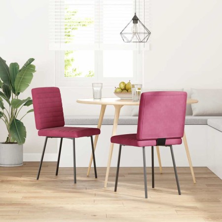 Esszimmerstühle, 2 Stück, Samt, Weinrot von , Essstühle - Ref: Foro24-4101161, Preis: 86,22 €, Rabatt: %