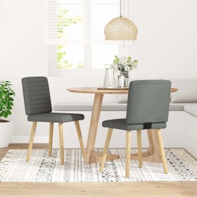 Esszimmerstühle, 2 Stück, dunkelgraues Gewebe. von , Essstühle - Ref: Foro24-4101175, Preis: 104,47 €, Rabatt: %