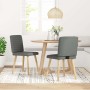 Sillas de comedor 2 unidades tela gris oscuro de , Sillas de comedor - Ref: Foro24-4101175, Precio: 104,42 €, Descuento: %