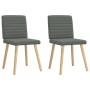 Sillas de comedor 2 unidades tela gris oscuro de , Sillas de comedor - Ref: Foro24-4101175, Precio: 104,42 €, Descuento: %