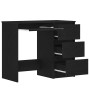 Schreibtisch aus schwarzer Eichenholz-Sperrholzplatte 90x45x76 cm von , Schreibtische - Ref: Foro24-862490, Preis: 117,77 €, ...