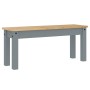 Panama 3-piece dining set made of solid gray pine wood by , Furniture sets for kitchens and dining rooms - Ref: Foro24-334517...