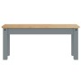 Panama 3-piece dining set made of solid gray pine wood by , Furniture sets for kitchens and dining rooms - Ref: Foro24-334517...