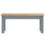 Panama 3-piece dining set made of solid gray pine wood by , Furniture sets for kitchens and dining rooms - Ref: Foro24-334518...