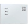 Pizarra magnética de pared vidrio templado blanco 40x30 cm de , Pizarras blancas - Ref: Foro24-4008622, Precio: 20,57 €, Desc...