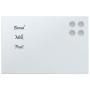 Magnetische Wandtafel aus gehärtetem weißem Glas 40x30 cm von , Whiteboards - Ref: Foro24-4008622, Preis: 20,57 €, Rabatt: %
