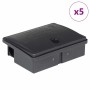 Trampas para ratones 5 uds. negro 13x10x4 cm de , Trampas para animales - Ref: Foro24-4106481, Precio: 12,05 €, Descuento: %
