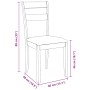 Sillas de comedor con cojines 2 uds madera maciza marrón caucho von , Essstühle - Ref: Foro24-4102380, Preis: 94,73 €, Rabatt: %