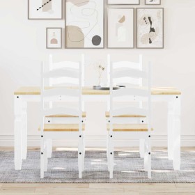 Panama 5-piece dining set made of solid white pine wood by , Furniture sets for kitchens and dining rooms - Ref: Foro24-33452...