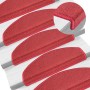 Stair tread mat 30 units red burgundy 65x24x4 cm by , Stair mats - Ref: Foro24-3365754, Price: 130,70 €, Discount: %