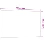 Pizarra magnética de pared vidrio templado negro 100x60 cm