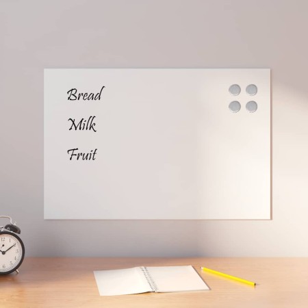 Magnetische Wandtafel aus gehärtetem weißem Glas 60x40 cm von , Whiteboards - Ref: Foro24-4008636, Preis: 30,26 €, Rabatt: %