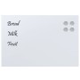 Magnetische Wandtafel aus gehärtetem weißem Glas 60x40 cm von , Whiteboards - Ref: Foro24-4008636, Preis: 30,26 €, Rabatt: %