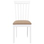 Sillas de comedor con cojines 2uds madera maciza blanco caucho von , Essstühle - Ref: Foro24-4102394, Preis: 100,84 €, Rabatt: %