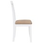 Sillas de comedor con cojines 2uds madera maciza blanco caucho von , Essstühle - Ref: Foro24-4102394, Preis: 100,84 €, Rabatt: %