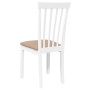 Sillas de comedor con cojines 2uds madera maciza blanco caucho von , Essstühle - Ref: Foro24-4102394, Preis: 100,84 €, Rabatt: %