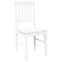 Sillas de comedor 2 unidades madera maciza de caucho blanco von , Essstühle - Ref: Foro24-4102431, Preis: 109,00 €, Rabatt: %