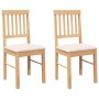 Esszimmerstühle mit Kissen, 2 Stück Massivholzgummi von , Essstühle - Ref: Foro24-4102427, Preis: 105,69 €, Rabatt: %
